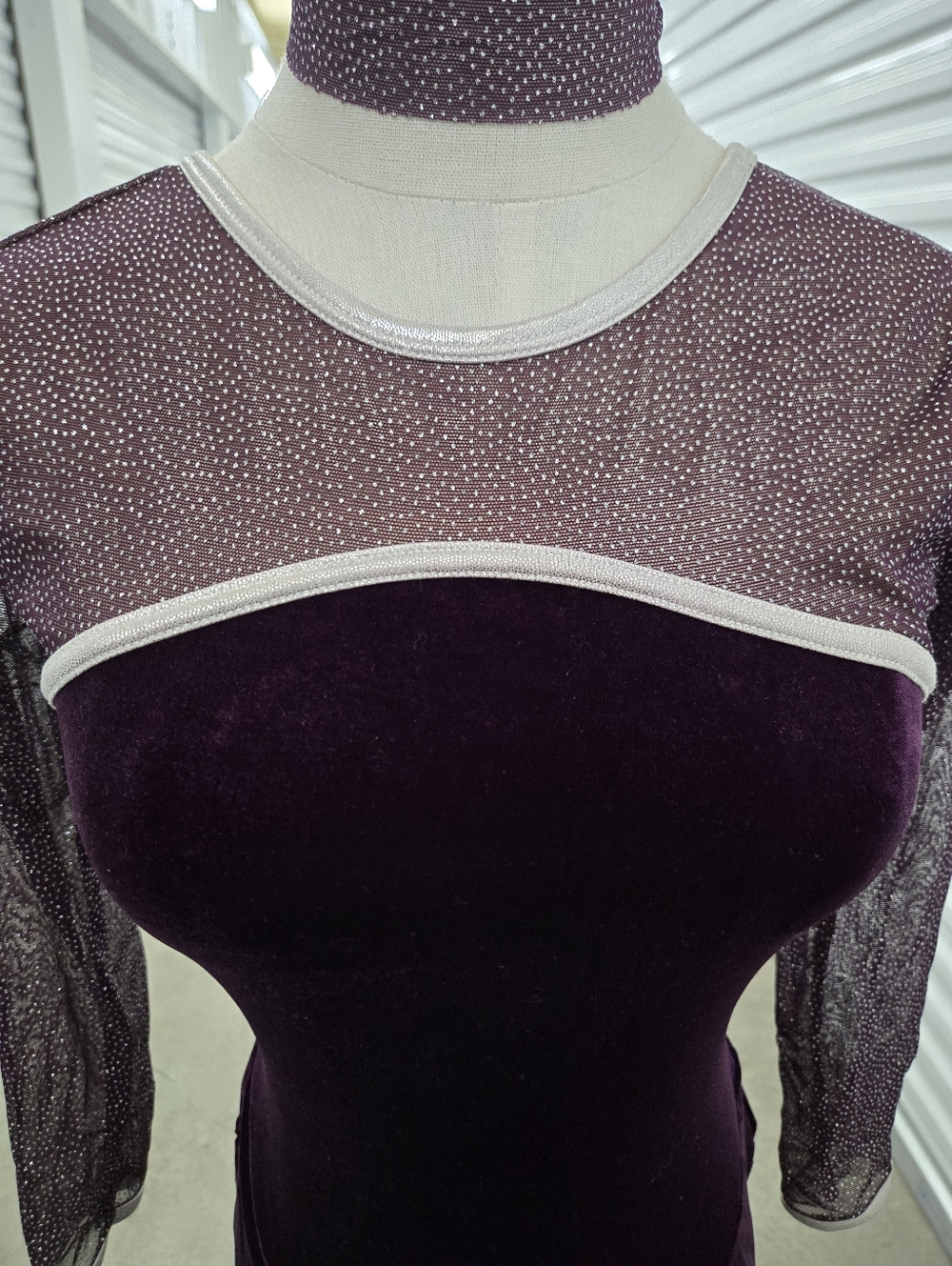 Purple figure skating dress or dance costume - Picture 6 of 9